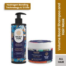Wildly Pure Volumizing Shampoo & Mask Combo for Thin & Wavy Hair with Hydrogen Bonding Technology