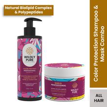Wildly Pure Hair Mask & Shampoo Combo for Color Protection with Natural Biolipids & Hyaluronic Acid