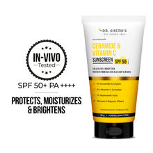 Dr. Sheth's Ceramide & Vitamin C Sunscreen SPF 50+ PA++++ In-Vivo Tested for Bright Skin