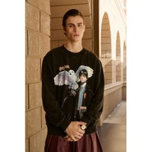 Bonkers Corner Black Harry Potter and Hedwig Sweatshirt for Men