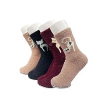 Secrets By ZeroKaata Women Multi-coloured Winter Socks (Pack of 4)