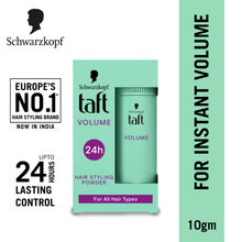 Schwarzkopf TAFT Instant Hair Styling Volume Powder For Fuller Volume & Thickness, Lasts 24 Hours