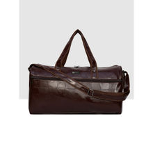 ESBEDA Brown Color Textured Pattern Duffle Bag for Unisex