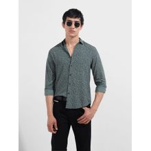 The Indian Garage Co Men Grey Regular Fit Collar Neck Rayon Shirt