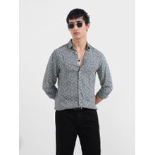 The Indian Garage Co Men Green Regular Fit Collar Neck Rayon Shirt