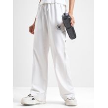 TOKYO TALKIES Women White Sporty Loose Fit Track Pant