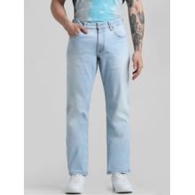 Jack & Jones Blue Clark Regular Fit Mid Rise Stretch Jeans