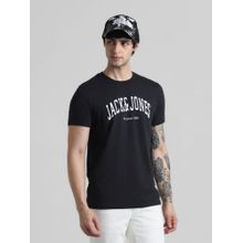 Jack & Jones Black Slim Fit Non Stretch T-Shirts