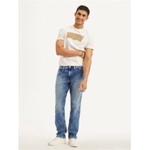 Levi's Mens 541 Blue Athletic Straight Fit Mid Rise Jeans