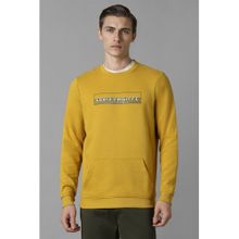 Louis Philippe Men Casual Mustard Sweatshirt