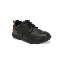 EGOSS Zero Gravity Genuine Leather Black & Brown Casual Sneakers