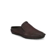 EGOSS Comforts Genuine Leather Maroon Casual Mules