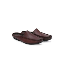 EGOSS Comforts Genuine Leather Maroon Casual Mules