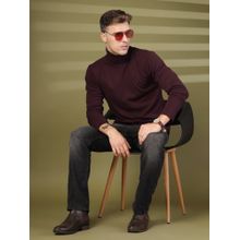 Chkokko Men Winter Wear Cotton High Turtle Neck Full Sleeves T-shirt