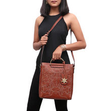 Hidesign Wild Rose 01 Tan Leather Women's Sling Bag