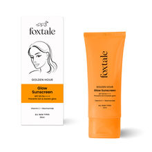 Foxtale Glow Sunscreen SPF 50 PA++++ Lightweight With Vitamin C & Niacinamide