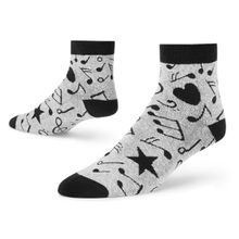 Dynamocks Music - Men and Women Ankle Length Socks - Free Size