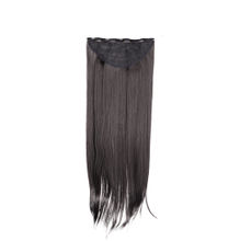 Bronson Professional Hair Extensions Straight Hair 5 Clip-In 24 Inch - Natural Black No 3
