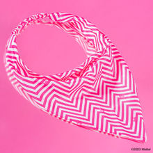 Hair Drama Co. Barbie Chevron Headscarf - Shades of Pink