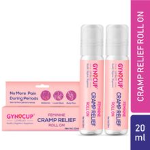 Gynocup Feminine Cramp Relief Roll On All In One (periods, Lower Back Pain & Body Pain) (Pack Of 2)