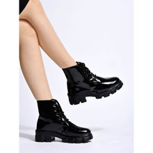 Shoetopia Smart Casual Black Boots for Women