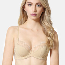 Van Heusen Women Anti Bacterial & Non Padded Lace Tipped Bra - Skin