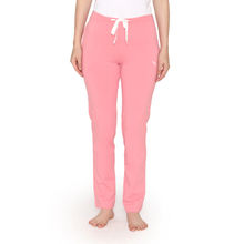 Vami Plain Cotton Rich Casual Lower - Pink