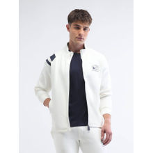 U.S. POLO ASSN. White Solid Regular Fit Jacket
