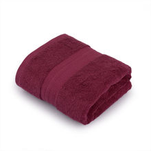 Himeya 100% Cotton Bath Towel 500 Gsm- Wine Red