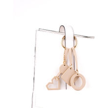 Tann Trim Bag Charm Beige