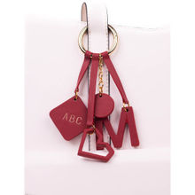 Tann Trim Bag Charm Red