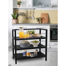 Metalsmith 4 Shelves Kitchen Rack Mango Wood 4 Tier Organizer For Kitchen, Multipurpose Racks