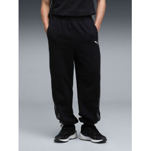 Puma Black Solid Relaxed Fit Joggers