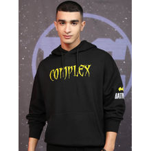 HIGHLANDER Black Printed Oversized Fit Hoodie
