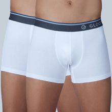 GLOOT Pure Cotton Stretch Trunks with No-Itch Elastic and Anti Odour GLI015 Multicolor (Pack of 2)