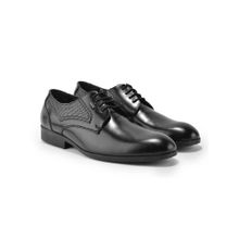 WOODLAND Men Black Formal Derbies