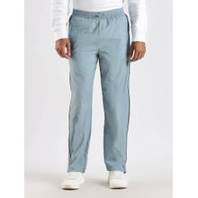 Calvin Klein Men Blue Relaxed Fit Nylon Mid-Rise Track Pant