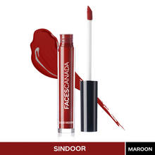 FACES CANADA Liquid Sindoor - Maroon, Quick Drying & Long Lasting, Velvet Matte Finish