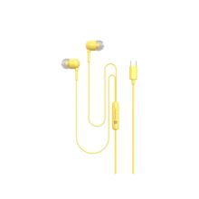 Portronics Conch 60 in-Ear Wired Earphone with Mic Type-C Audio Jack (Yellow)