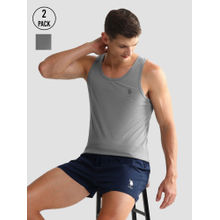 U.S. POLO ASSN. Solid Cotton Oev05 Vest (Pack of 2)
