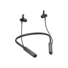 Pebble Flex Touch Bluetooth Neckband, ENC with Hall Switch -Black