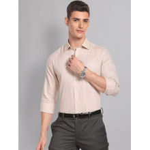 AD By Arvind Cutaway Collar Irish Linen Formal Shirt Beige