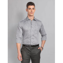AD By Arvind Cutaway Collar Irish Linen Formal Shirt Grey