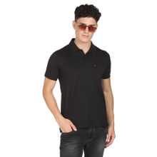 AD By Arvind Chest Pocket Easy Polo Shirt Black