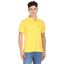 AD By Arvind Chest Pocket Easy Polo Shirt Yellow