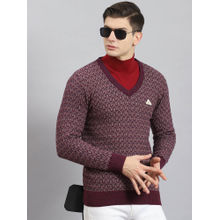 Monte Carlo Purple Self Design Pullover