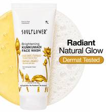 Soulflower Organic Kumkumadi Face Wash For Glowing Skin, Acne Control, Sulphate Free Ubtan