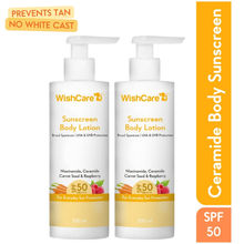 Wishcare Sunscreen Body Lotion SPF 50 Broad Spectrum PA+++ UVA & UVB Protection - Pack 2