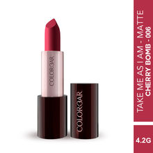Colorbar Take Me As I Am Vegan Matte Lipstick - Cherry Bomb - 006