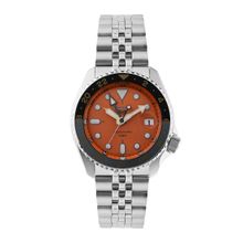 SEIKO Mens Mikan 5 Sports Analog Watch Orange Gmt Skx Re-Interpretation - Ssk005K1